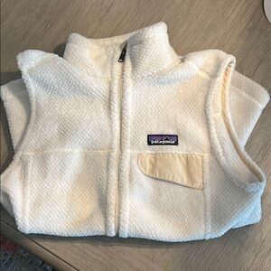Patagonia Cream Fleece Vest
